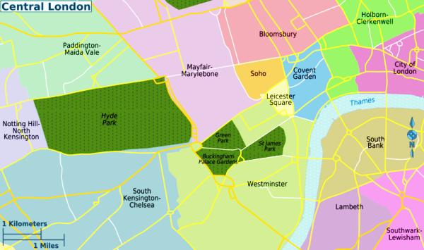 London Map Areas