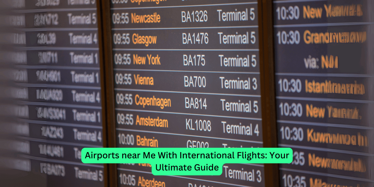 Airports near Me With International Flights: Your Ultimate Guide